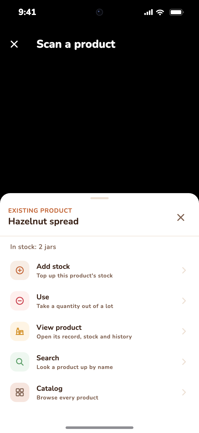 Scanning a barcode