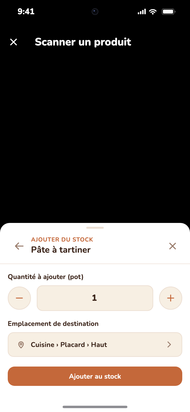 Ajouter du stock