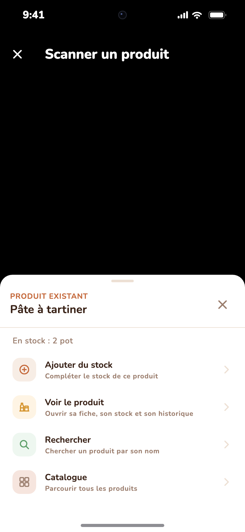 Scan d'un code-barres