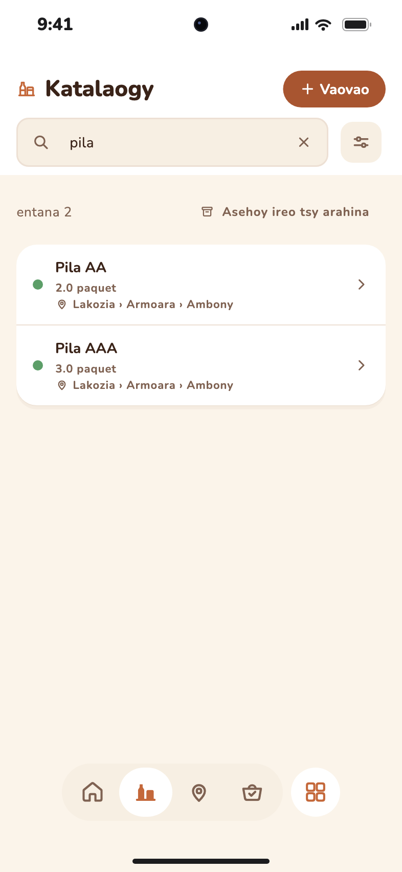 Fikarohana « pila »